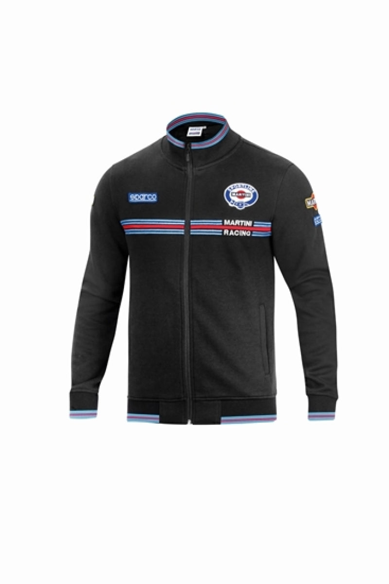 SPARCO 01278MRNR3L Full Zip Martini-Racing Large Black