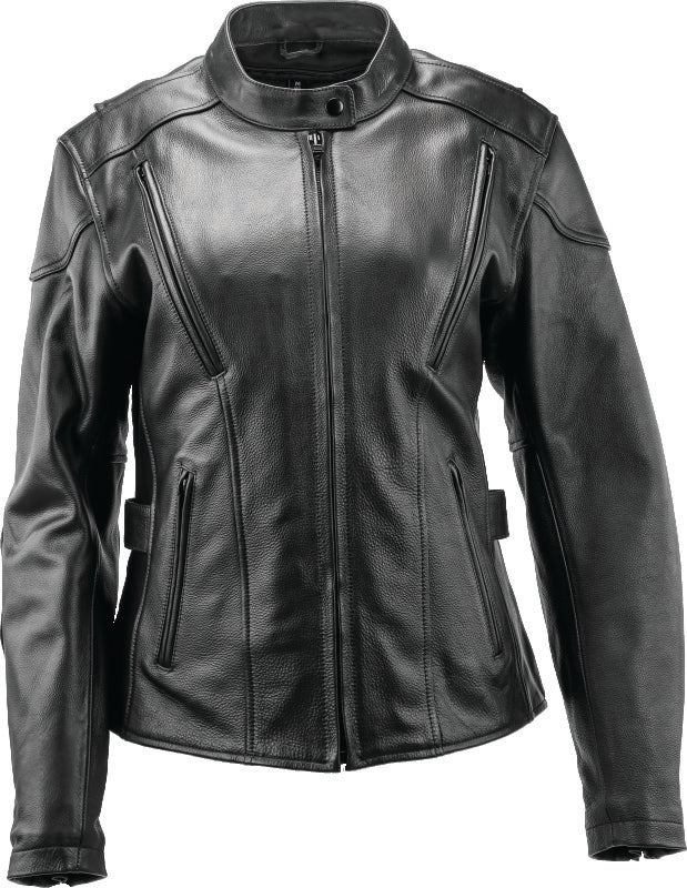 Kuryakyn 094364 Kuryakyn Leather By River Road Race Leather Jacket Black Womens - Medium