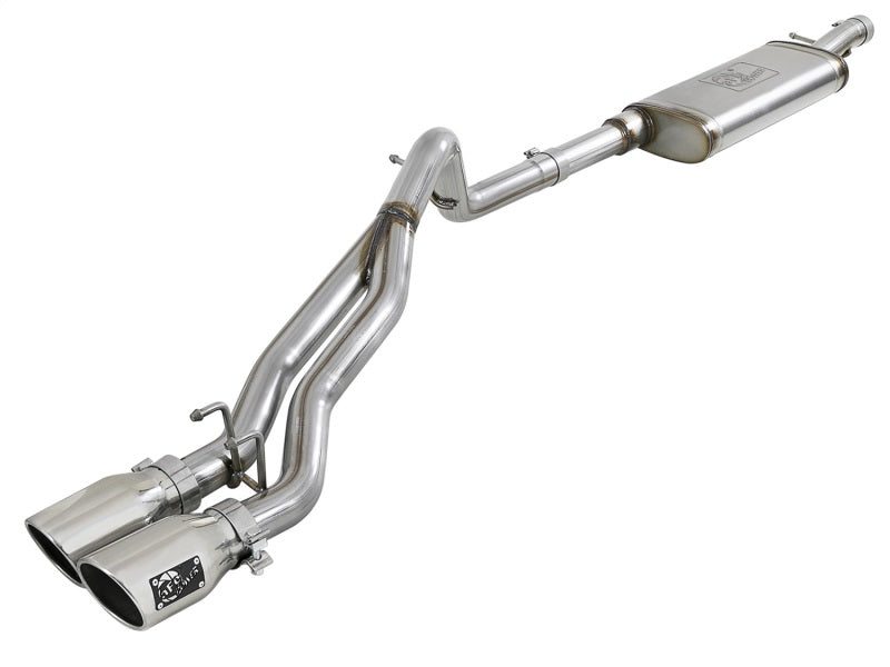 AFE 49-48054-P Series 2.5in SS Cat-Back Exhaust w/ Polished Tip 07-18 fits Jeep