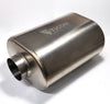 Ticon 116-07613-0100 Industries 3in Oval Titanium Muffler 3in Center In / 3in Out - 12in Overall Length 1mm/.039in