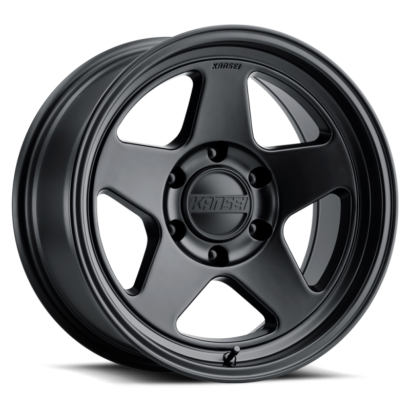 Kansei K12MB-78550-00 K12MB Knp 17x8.5in / 5x127 BP / 0mm Offset / 78.1mm Bore - Matte Black Wheel