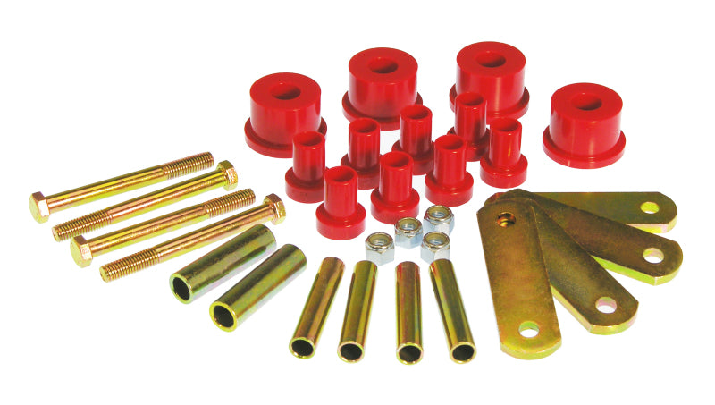 Prothane 4-1015 fits Chrysler 65-76 A Body HD Spring & Shackles Bushings - Red