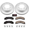 Power Stop CRK5559 2011 fits GMC Sierra 3500 HD Front Z17 Coated Brake Kit