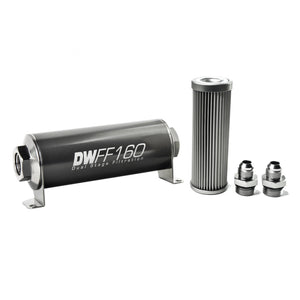 DeatschWerks 8-03-160-010K-8 Stainless Steel 8AN 10 Micron Universal Inline Fue
