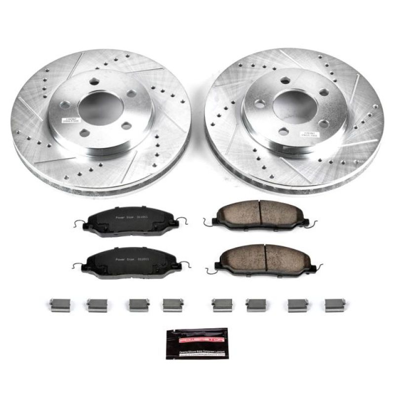 PowerStop K1382 fits Ford 05-10 Mustang Front Z23 Evolution Sport Brake Kit