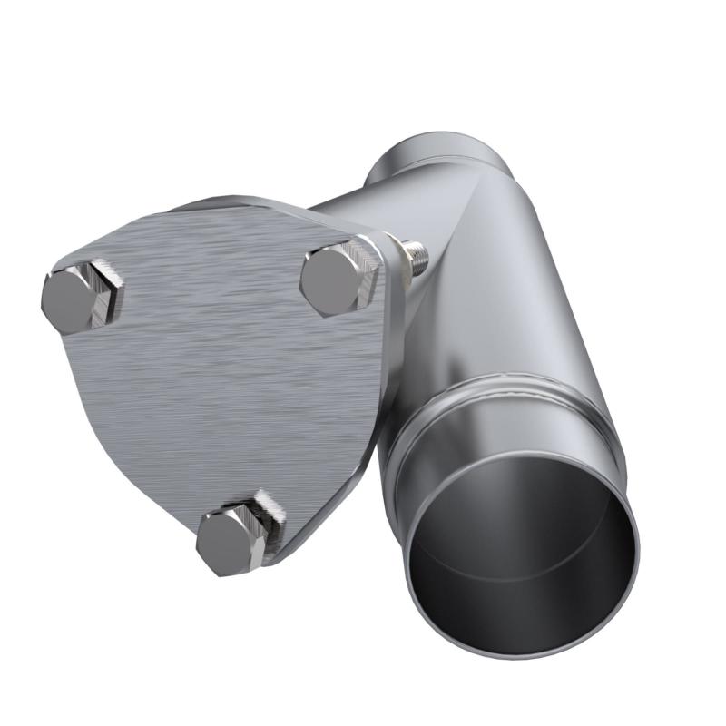 QTP 10225 2.25in Weld-On QTEC Exhaust Cutout Y-Pipe