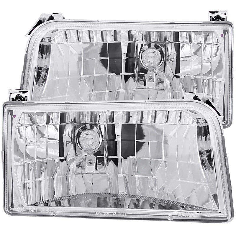 ANZO 111247 1996 fits Ford 92-19 F-150 Crystal Headlights Chrome