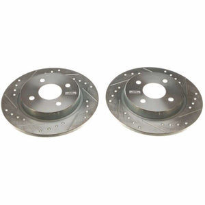 PowerStop fits Ford EcoSport Rear Evolution Drilled & Slotted Rotors - Pair