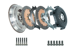 DKM Clutch MRX-006-076 11-13 fits BMW 135i 215mm Ceramic Twin Disc MRX Clutch Kit w/Flywheel (850 ft/lbs Torque)