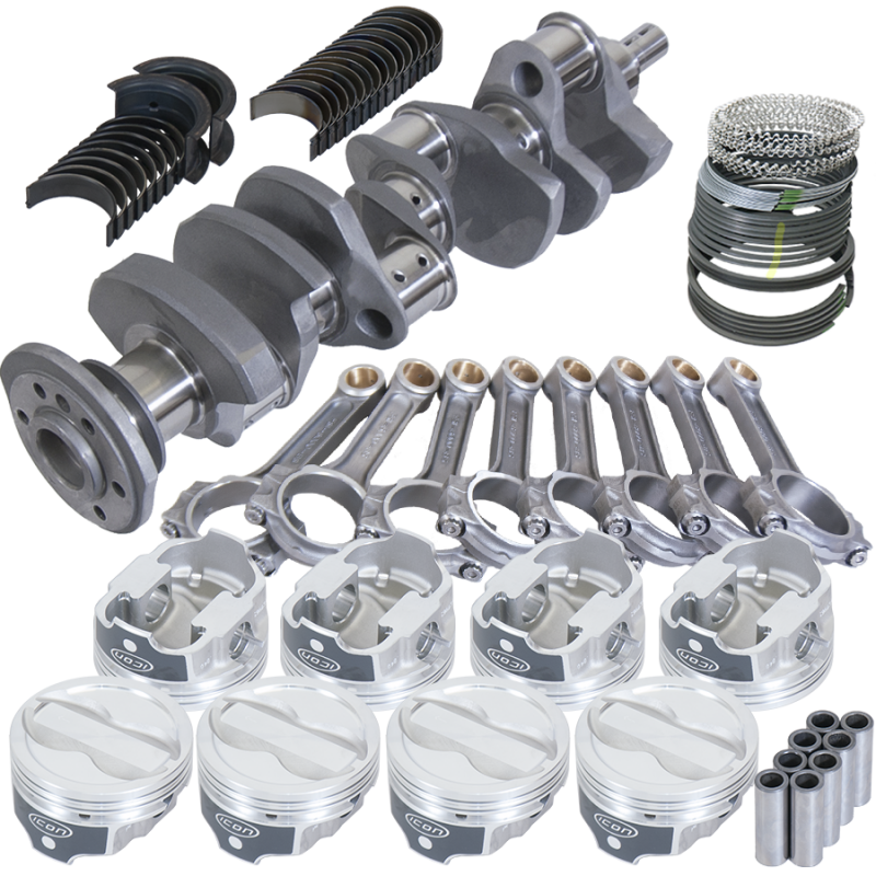 Eagle 62303040 fits Chevy 350 3.750in Crank 6.000in I-Beam Rods -18cc 4.040in Pistons Rotating Assembly
