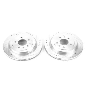 PowerStop fits Cadillac 13-18 ATS Rear Evolution Drilled & Slotted Rotors - Pair