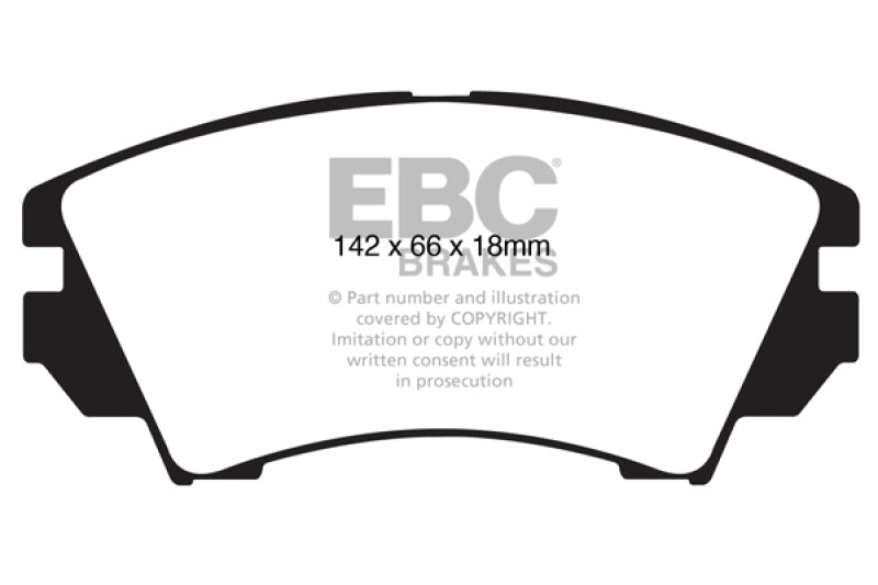 EBC DP22014 10+ fits Buick Allure (Canada) 3.0 Greenstuff Front Brake Pads