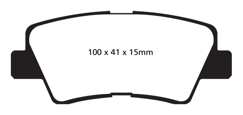 EBC DP22031 fits Hyundai 09-11 Azera 3.3 Greenstuff Rear Brake Pads