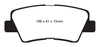 EBC DP22031 fits Hyundai 09-11 Azera 3.3 Greenstuff Rear Brake Pads