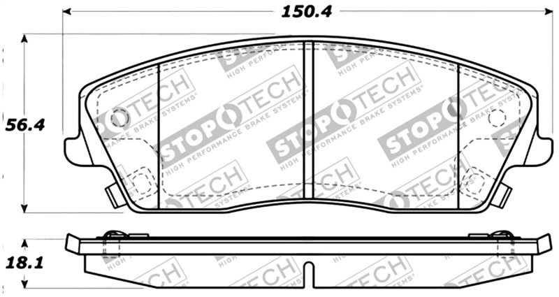 Stoptech 309.1056 Performance Brake Pads