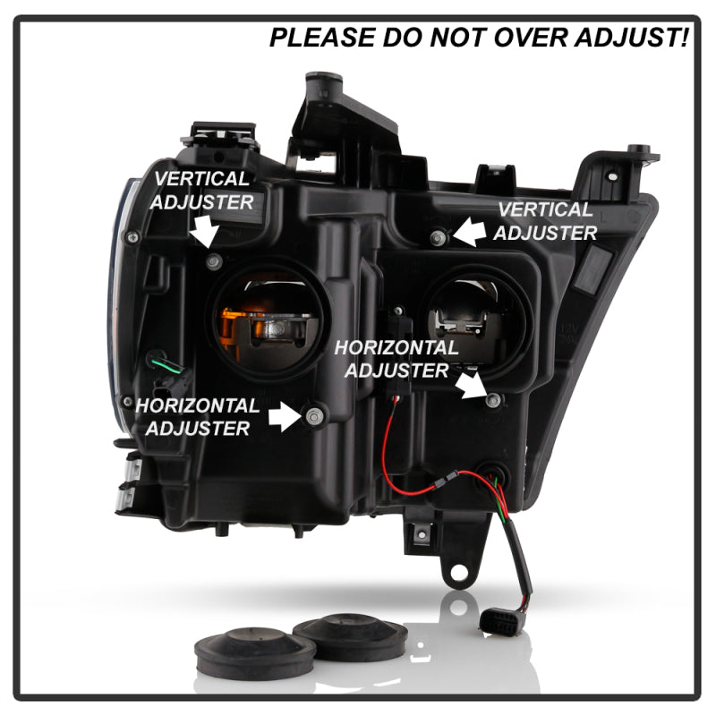 Spyder 5087638 fits Dodge 19-20 Ram Halogen Model Only Projector Headlights Chr
