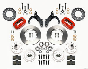 Wilwood 140-12021-R fits Forged Dynalite Front Kit 11.00in Red 65-68 fits Chevy