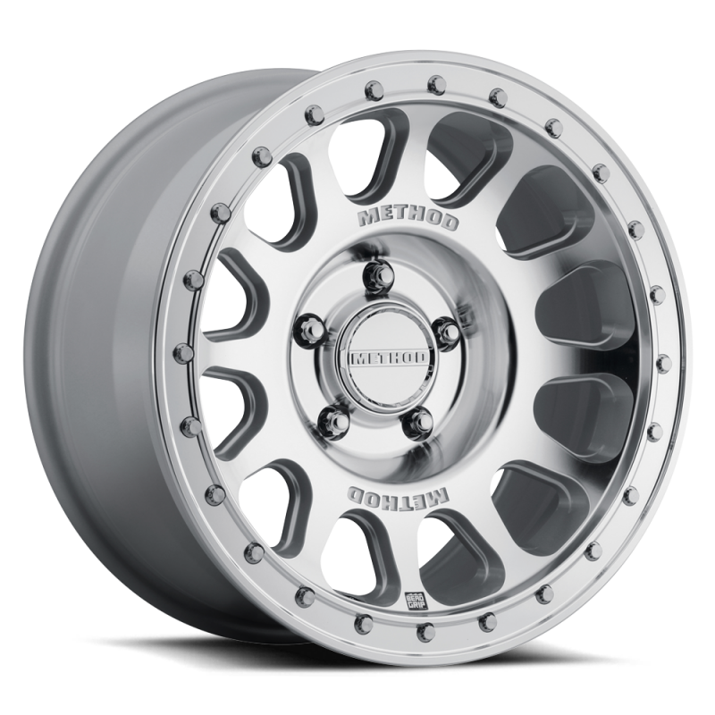 Method Wheels MR70989058312H Method MR709 HD Bead Grip 18x9in / ET12 / 5x150 BP / 110.50mm Bore - Machined Clear Coat Wheel