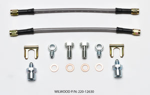 Wilwood 220-12630 Flexline Kit D52 Caliper 10in w/ Banjo 10mm -3/8-24 Chassis