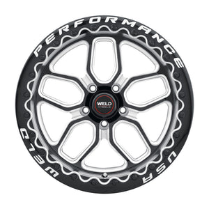 Weld  S90782022P52 Racing 18x12 Laguna Bead Lock 5x120 ET52 BS8.50 Gloss BLK MIL