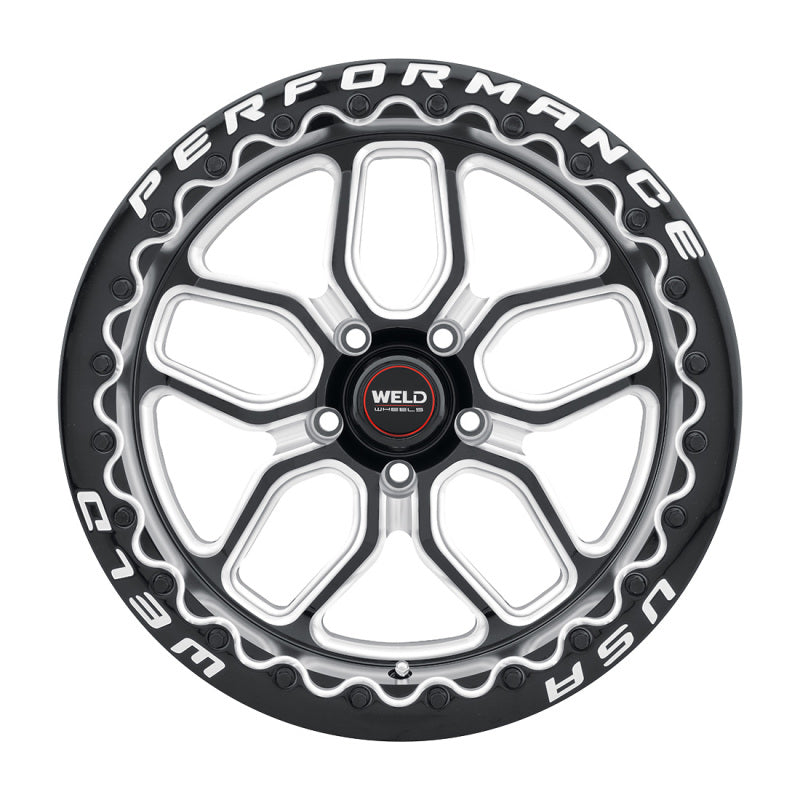 Weld  S90770071P00 S907 17X10 Laguna Beadlock 5X115 ET00 BS5.50 Gloss Black MIL