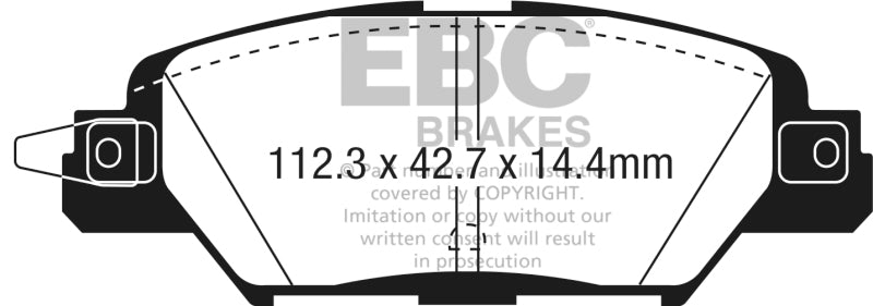 EBC DP23071 2016 fits Mazda CX-5 2.0L Greenstuff Rear Brake Pads