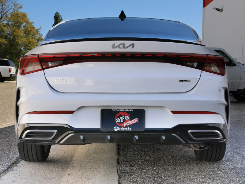 AFE 49-37041 fits Kia K5 Takeda 2.5in 304 Stainless Steel Cat-Back Exhaust Syst