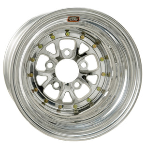 Weld 84P-510212 V-Series 15x10 / 5x4.5 BP / 6in. BS Polished Wheel - Non-Bead
