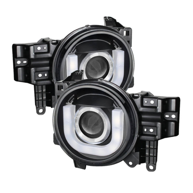 Spyder 5075314 fits Toyota 07-14 FJ Cruiser Projector Halogen Model- 3D DRL LED