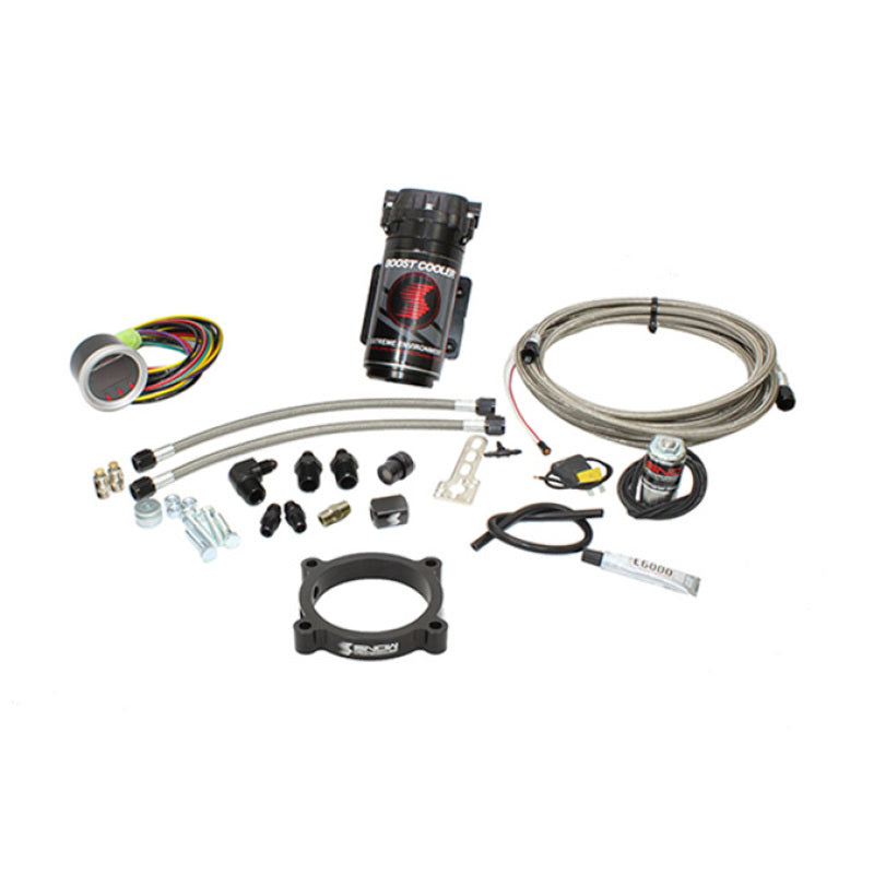 Snow Performance SNO-2132-BRD-T Mustang Stg 2 Boost Cooler F/I Water Inj. Kit (SS Brded Line/4AN Fittings) w/