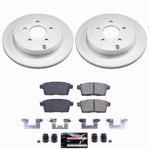 Power Stop 07-10 Ford Edge Rear Z23 Coated Brake Kit