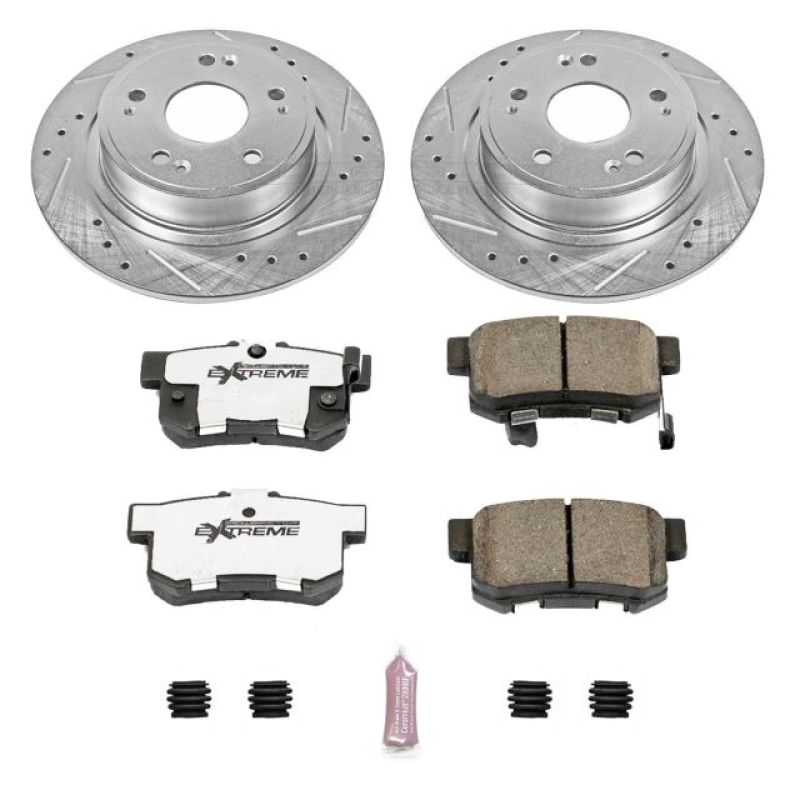 PowerStop K3128-26 16-18 fits Acura ILX Rear Z26 Street Warrior Brake Kit