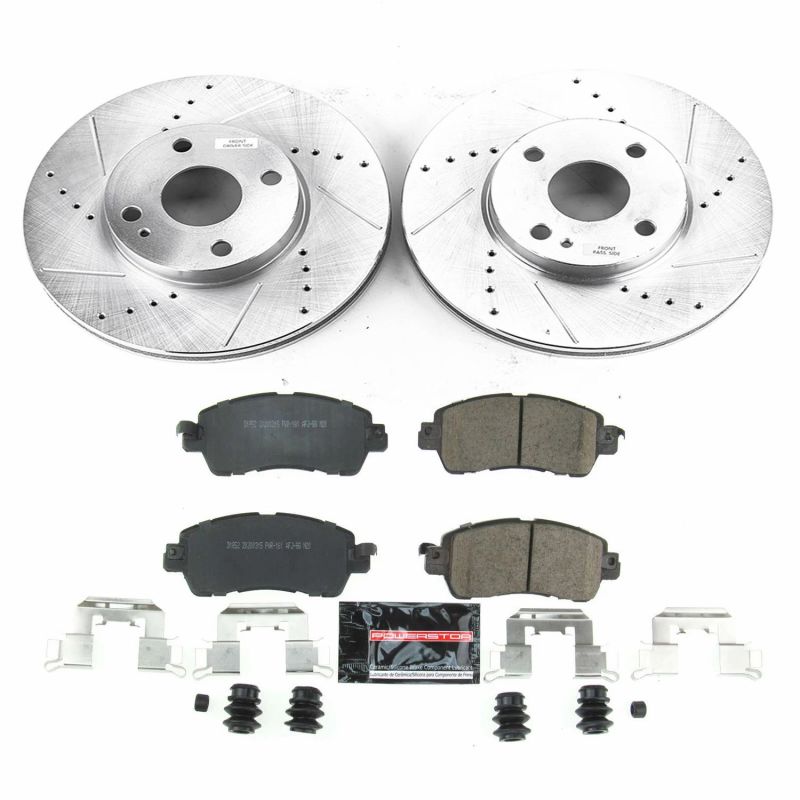 PowerStop K7700 2016 fits Scion iA Front Z23 Evolution Sport Brake Kit