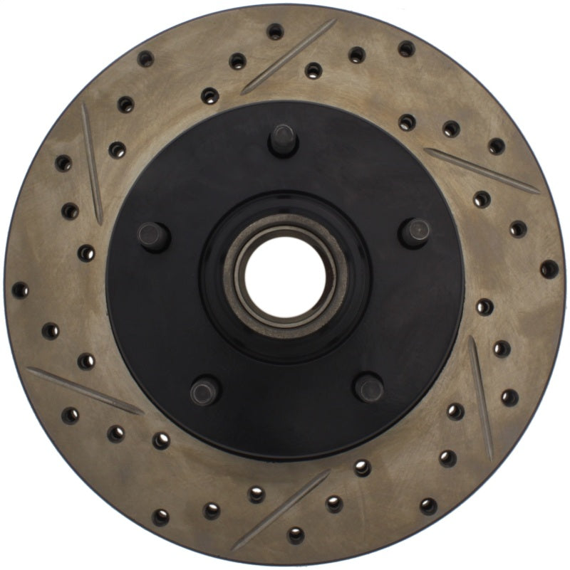 Stoptech 127.62000R Slotted & Drilled Sport Brake Rotor