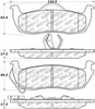 Stoptech 305.1087 05-10 Jeep Grand Cherokee Street Select Rear Brake Pads