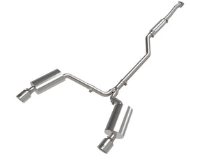 AFE 49-36629-P fits Acura TSX L4 2.4L Takeda 2-1/2in to 2-1/4in 304 SS Cat-Back
