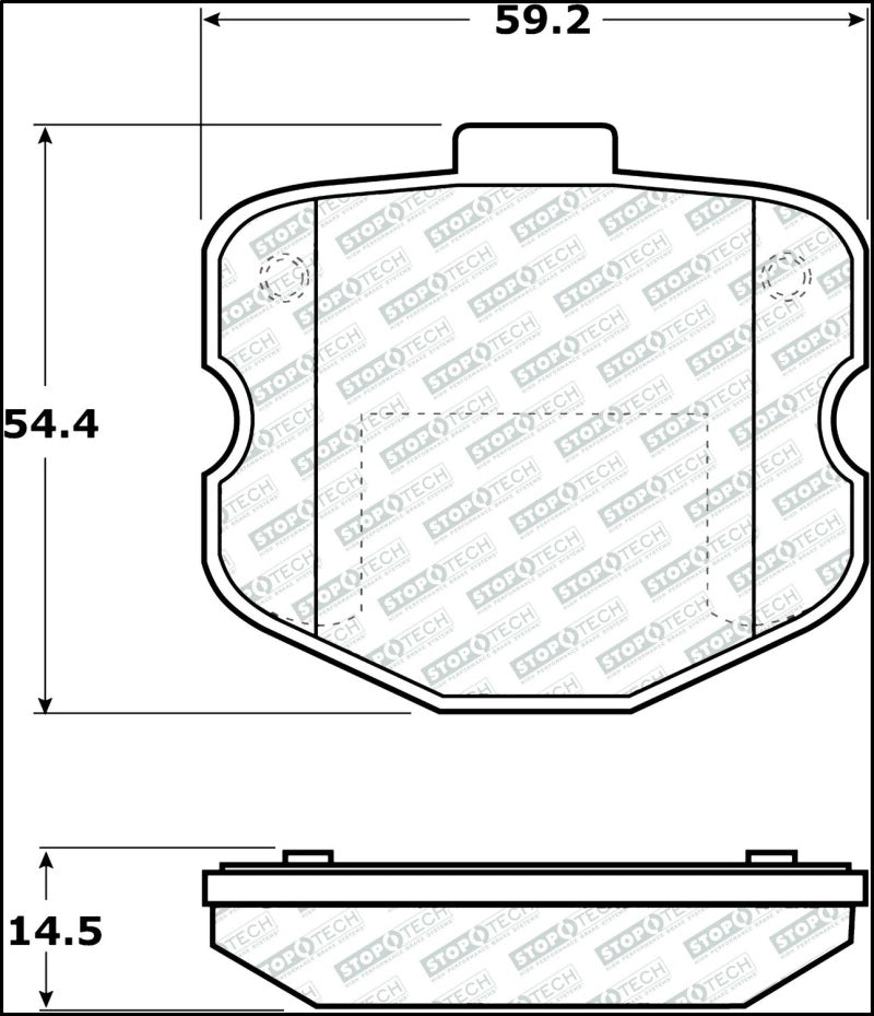 Stoptech 305.1185 Street Select Brake Pads - Front