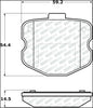 Stoptech 305.1185 Street Select Brake Pads - Front