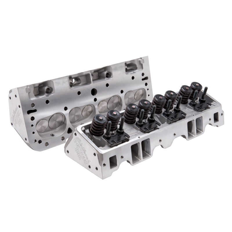 Edelbrock 5073 Cylinder Head E-Street SB fits Chevrolet 70cc (Complete Pair)