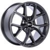 BBS SR001SG SR 17x8 5x120 ET30 CB72.5 Satin Grey Wheel