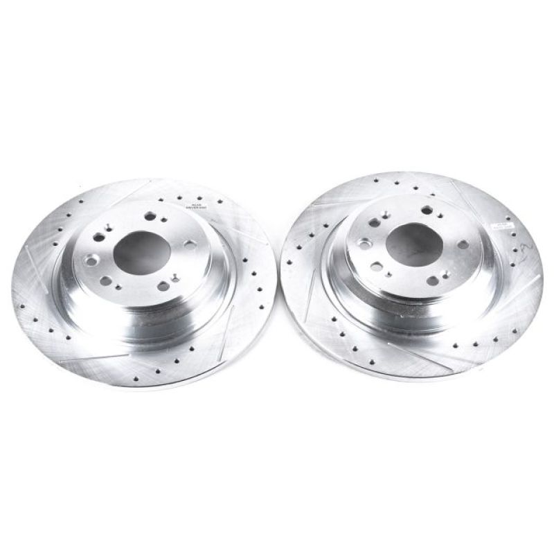 PowerStop fits Acura 09-14 TL Rear Evolution Drilled & Slotted Rotors - Pair