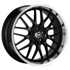 Enkei 469-880-1240BK Lusso 18x8 40mm Offset 5x120 Bolt Pattern Black w/ Machine Lip Wheel