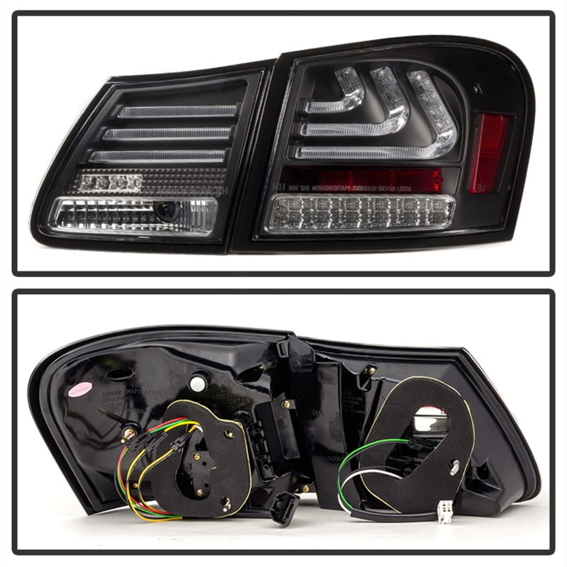 Spyder 5082596 fits Lexus 07-11 GS 350 LED Tail Lights Black ALT-YD-LGS06-LED-B