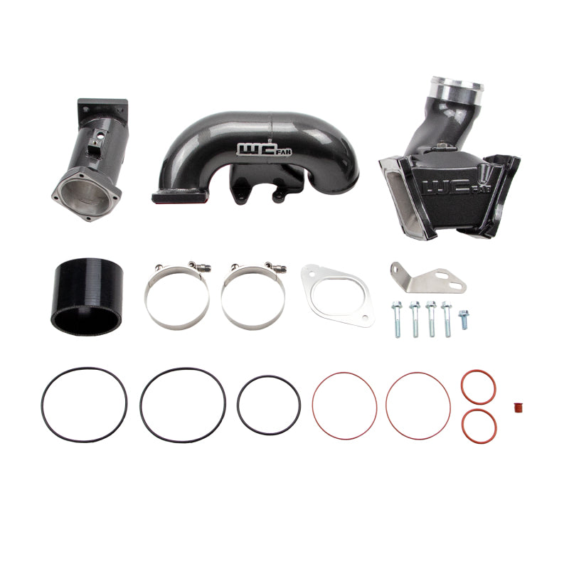 Wehrli 07.5-10 GM Duramax LMM 3in Y-Bridge Kit - Gun Metal