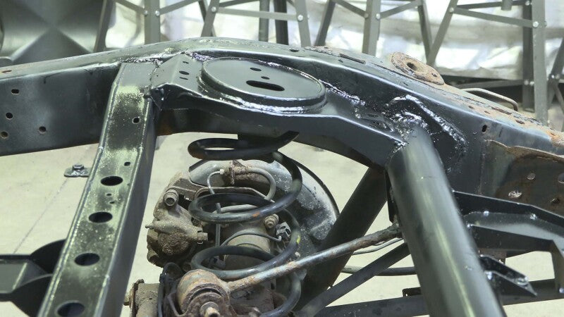 RustBuster RB8426L Rust Buster FJ Cruiser & 4Runner Rear Upper Coil Spring Bucket & Shock Mount - Left