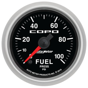 AutoMeter 880878 Autometer 52mm 100 PSI Digital Fuel Pressure Gauge fits Chevrolet COPO Camaro