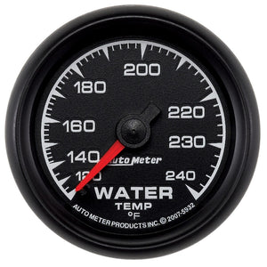 AutoMeter 5932 Autometer ES 52mm 120-240 Deg F Mechanical Water Temperature Gauge