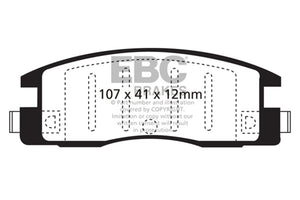 EBC UD398 90-94 Isuzu Amigo 2.3 Ultimax2 Rear Brake Pads