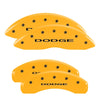 MGP 12204SDD4YL 4 Caliper Covers Engraved Front & Rear 11-18 fits Dodge Durango