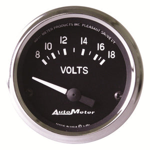 AutoMeter 201009 Autometer Cobra 2 1/16in 8-18 Volt Electric Voltmeter Gauge